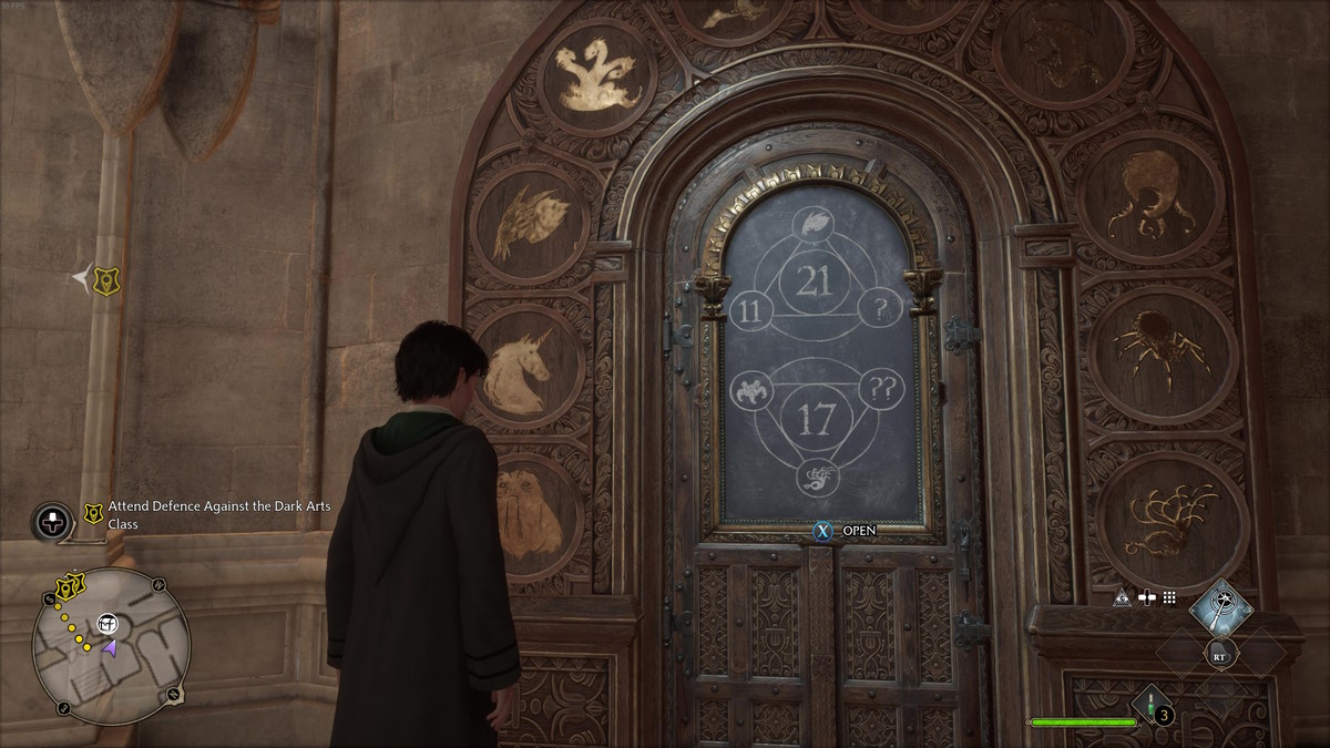 Hogwarts Legacy How To Open The Animal Symbol Doors Common Room Door