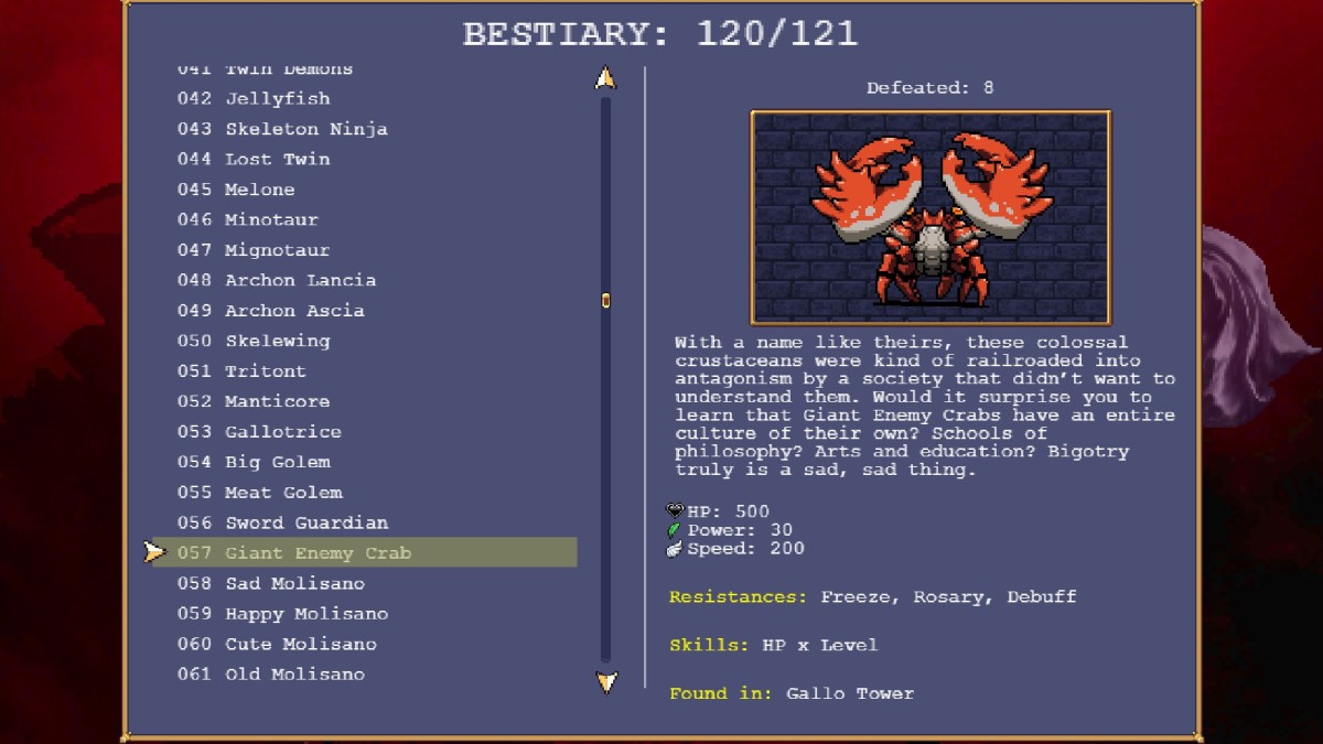 Cómo desbloquear el modo Hyper en Vampire Survivors Giant Enemy Crab