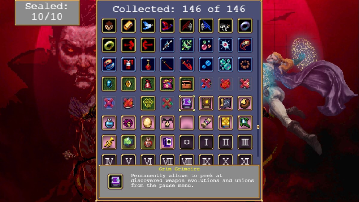 How To Unlock All Relics In Vampire Survivors Relic Collection