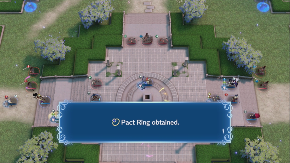 Fire Emblem Engage Pact Ring obtenido en The Connection Paralogue