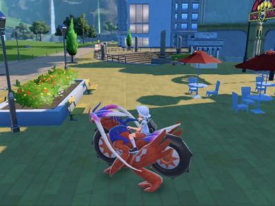 Pokemon Scarlet Trainer On Mount Medali Pokecenter
