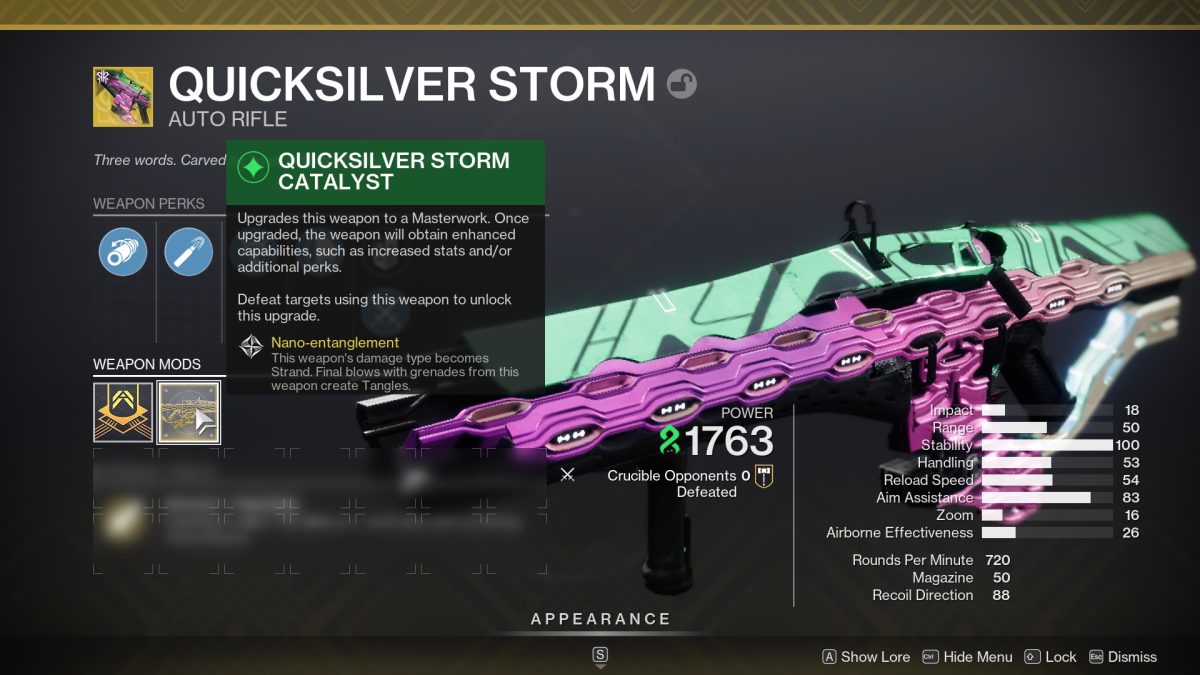 Quicksilver Storm Catalyst