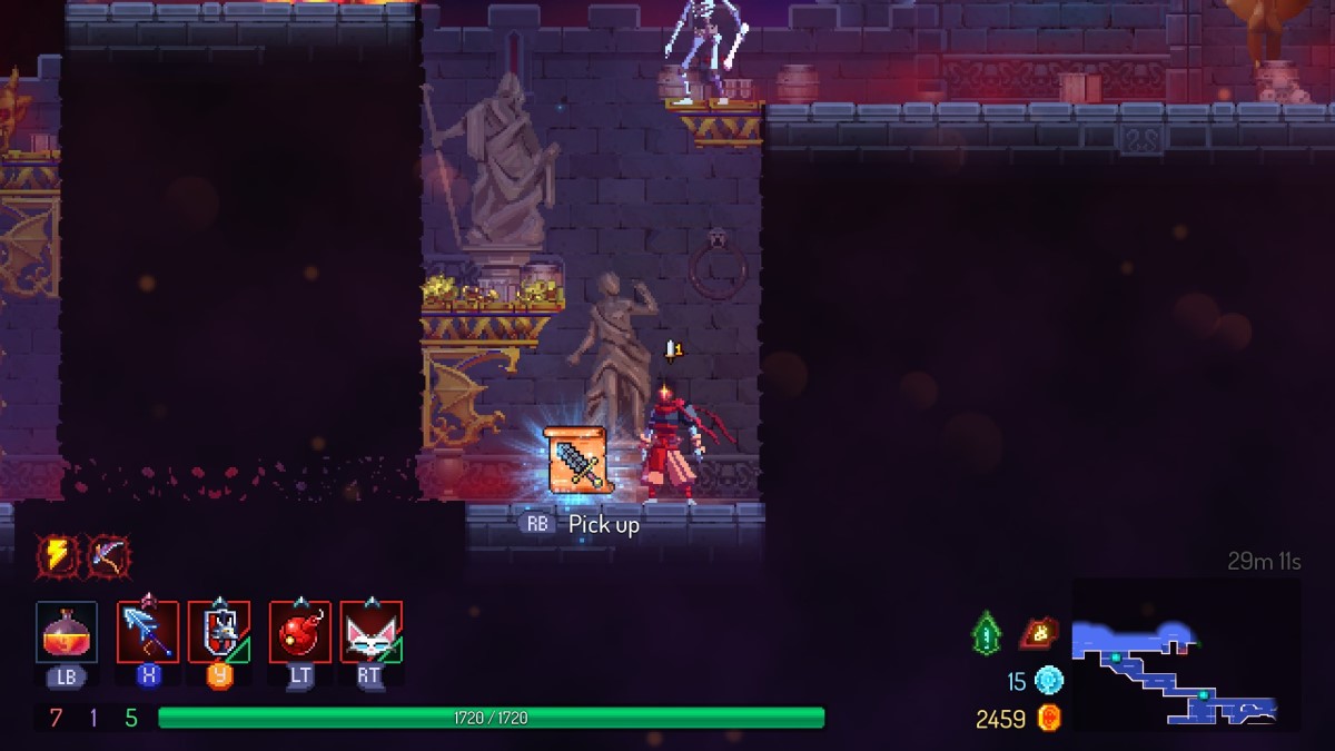 Dead Cells Return To Castlevania Dlc How To Use The Whip Sword Blueprint