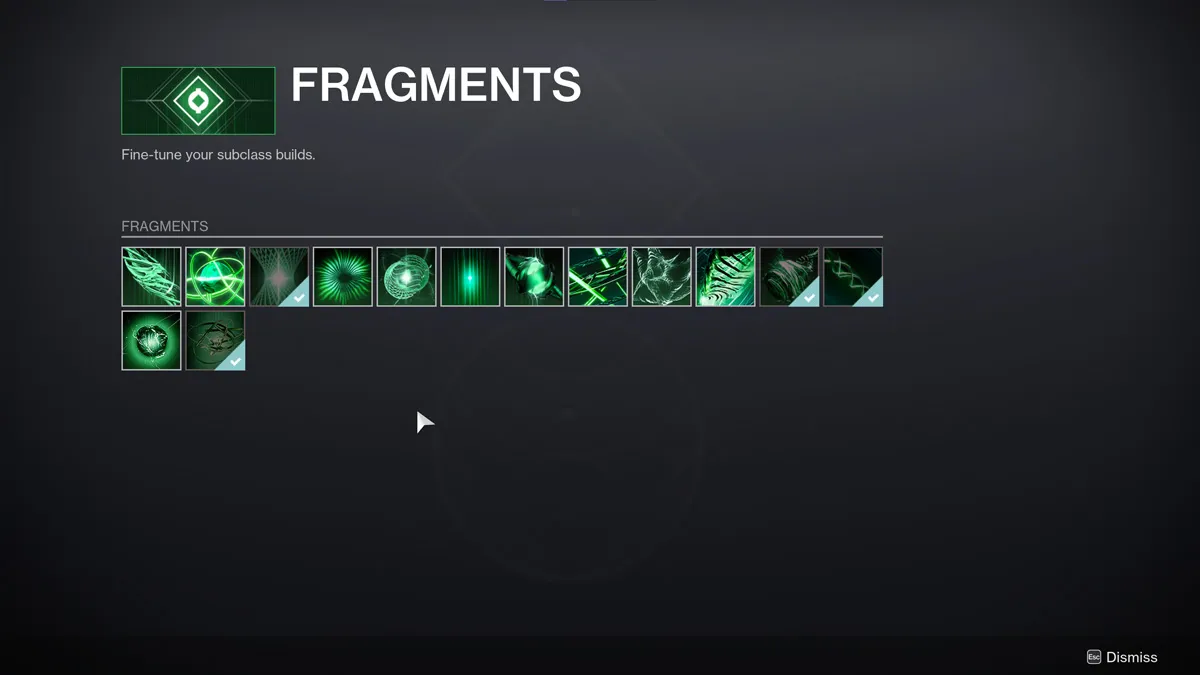 Destiny 2 Strand Fragments List