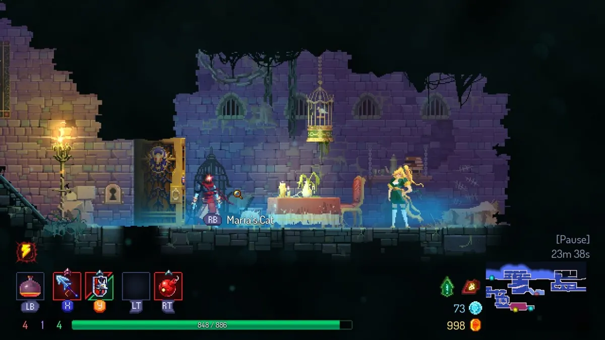 How to unlock Maria's Cat and outfit in Dead Cells: Return to Castlevania DLC cat