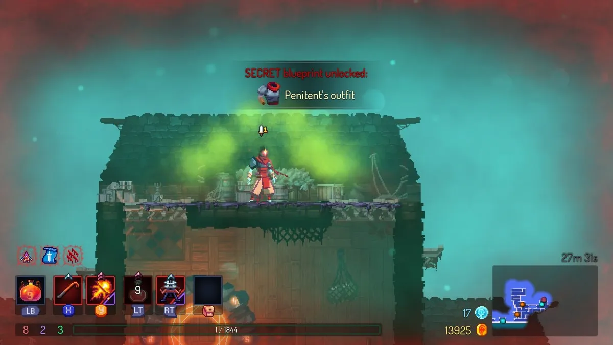 How To Use The Face Flask In Dead Cells Penitent's Outfit