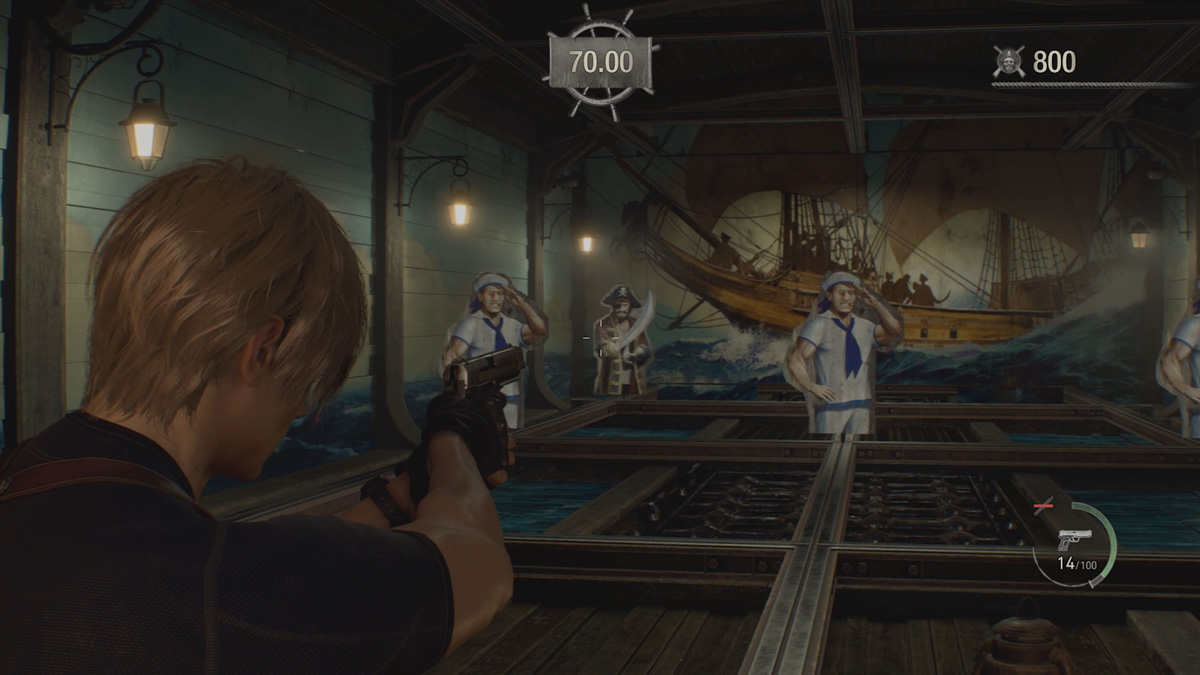 Resident Evil 4 Remake Shooting Gallery Gameplay