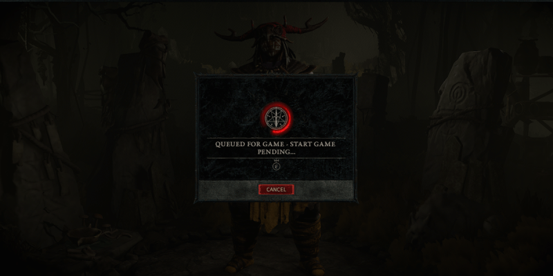 fix the Diablo 4 pending message