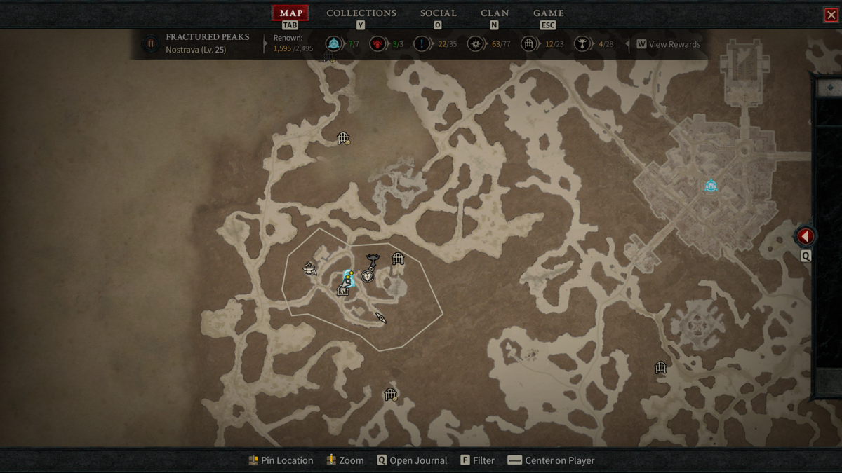 All Fractured Peaks Waypoint Locations In Diablo 4 Nostrava