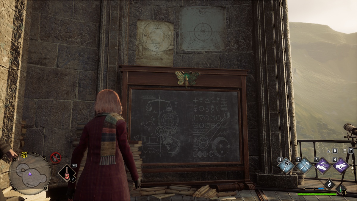 All Moth Mirror Puzzle Locations Hogwarts Legacy Astronomy Tower Moth