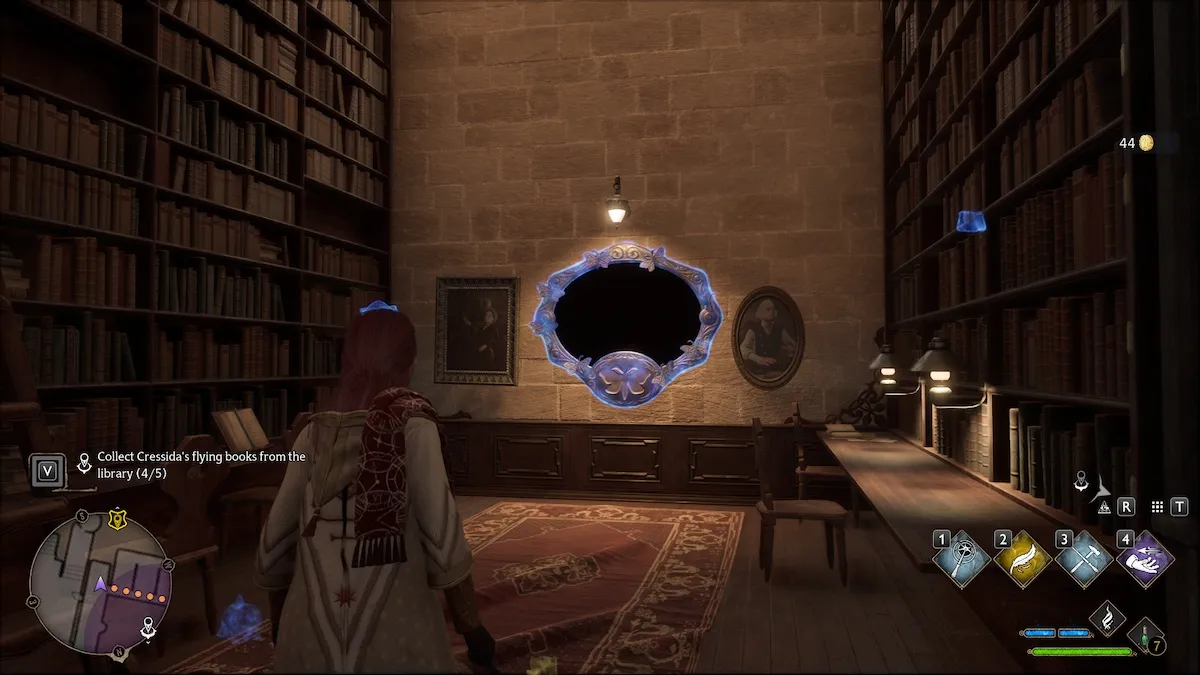 All Moth Mirror Puzzle Locations Hogwarts Legacy Library Mirror