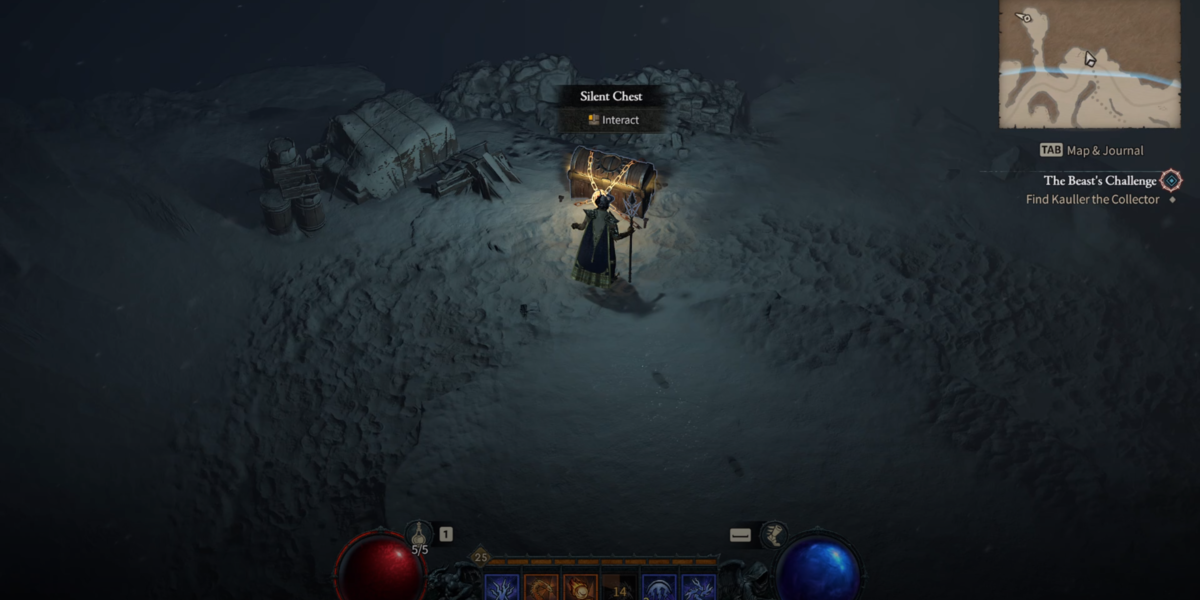 Diablo 4 Sessiz Sandıkların Kilidini Açma Overworld Sandığı