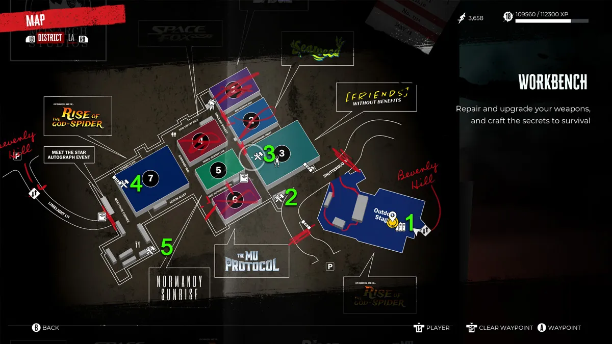 Карта рабочего места Dead Island 2 Monarch Studios