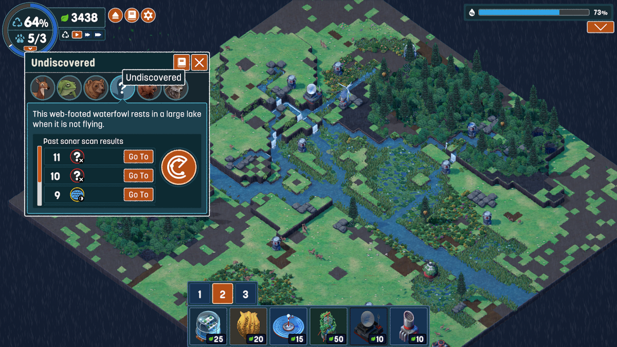 make a lake for ducks in Terra Nil