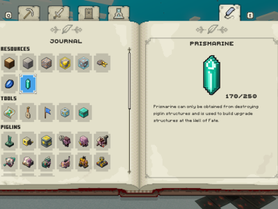 farm Prismarine in Minecraft Legends