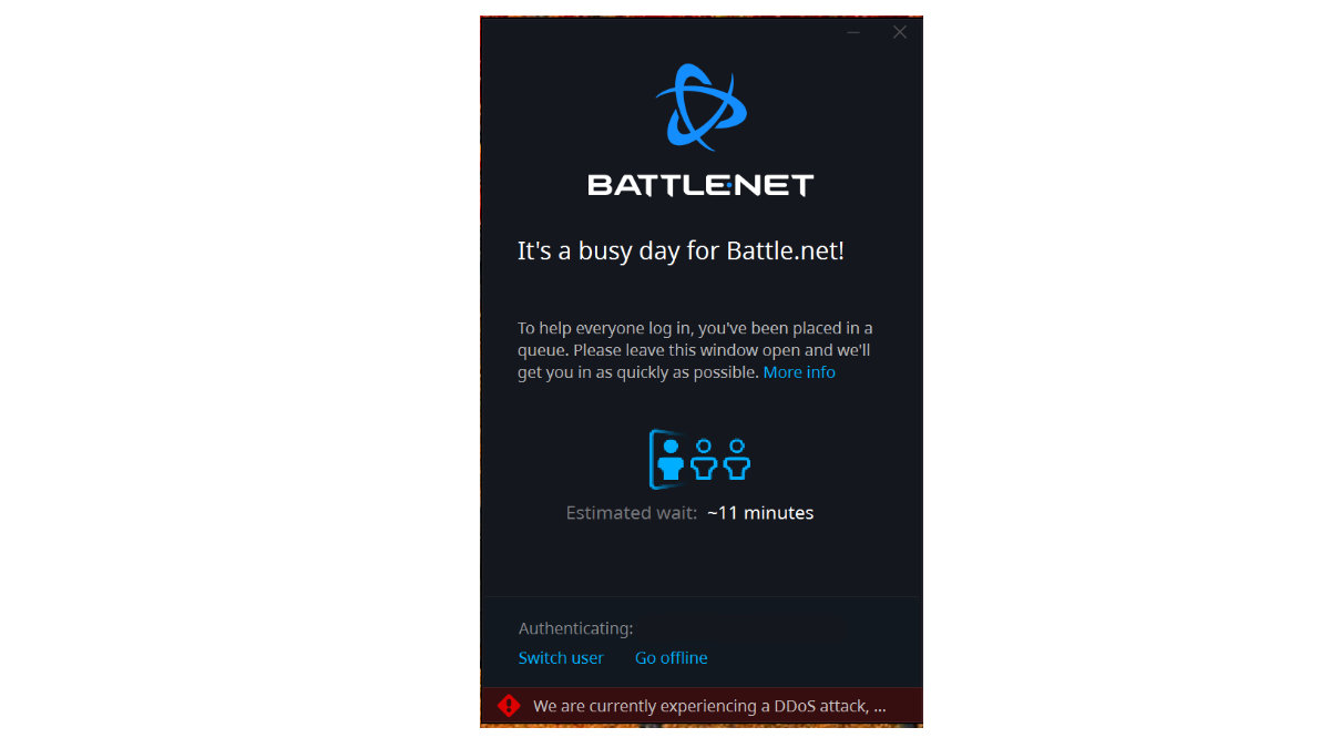 Call of Duty servers DDOS attack causing long Battle.net queues