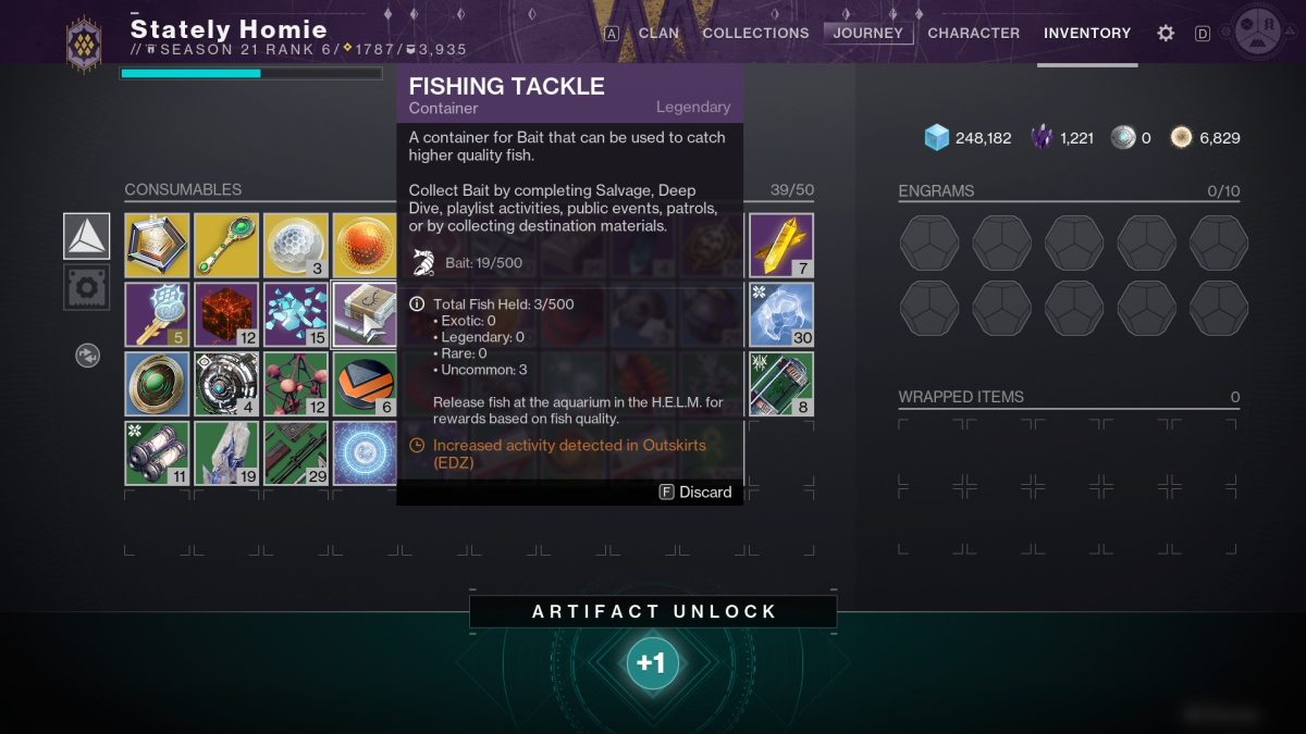 How to get fish bait in Destiny 2: