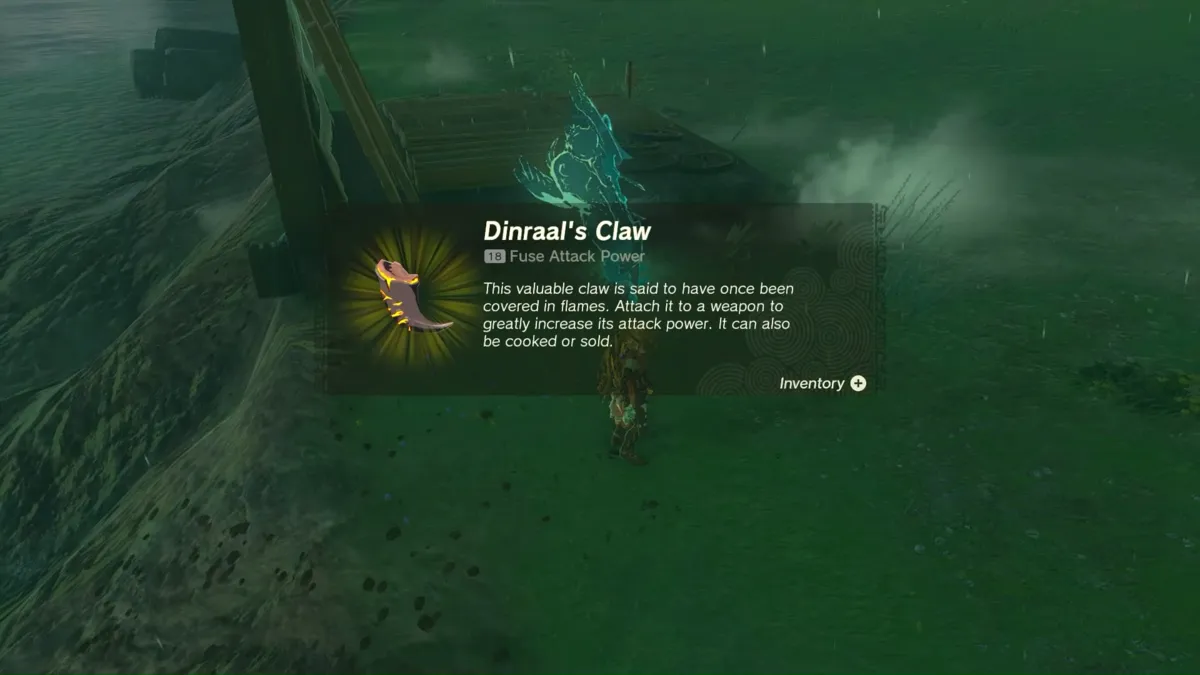Dinraal's Claw Zelda Tears Of The Kingdom (totk)
