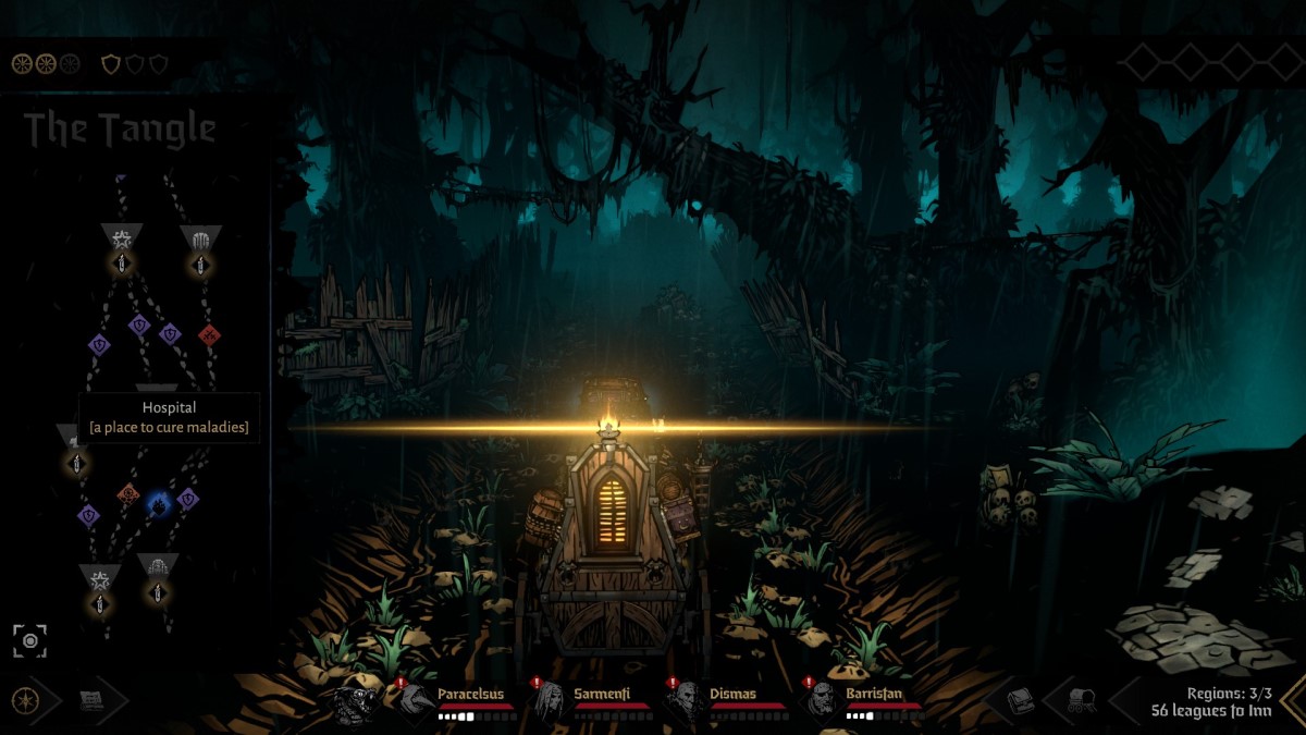 Как удалить отрицательные причуды на карте Darkest Dungeon 2