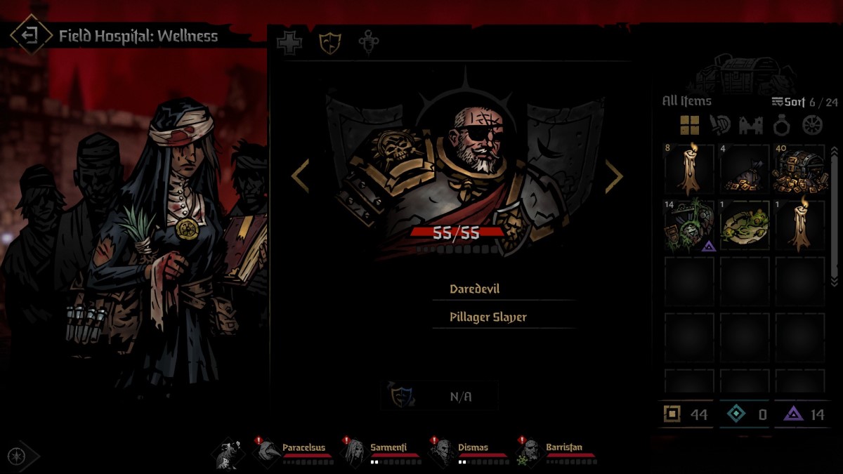 Как удалить отрицательные причуды в Darkest Dungeon 2 Removal 2