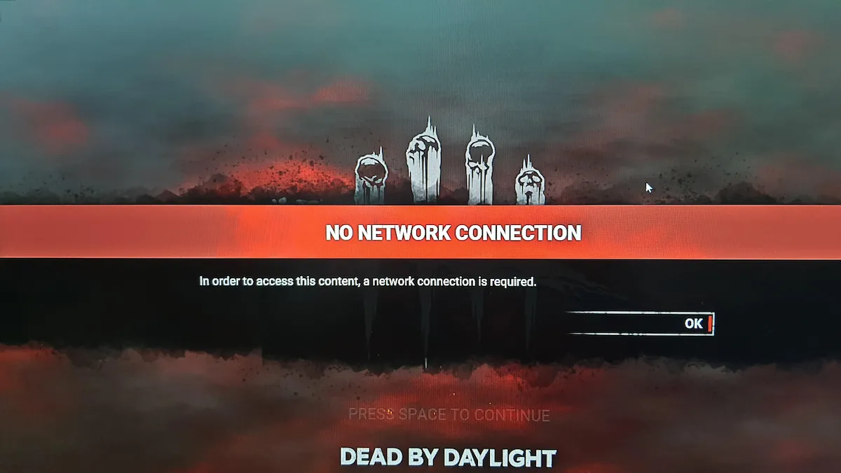 No Network Connection Dead By Daylight