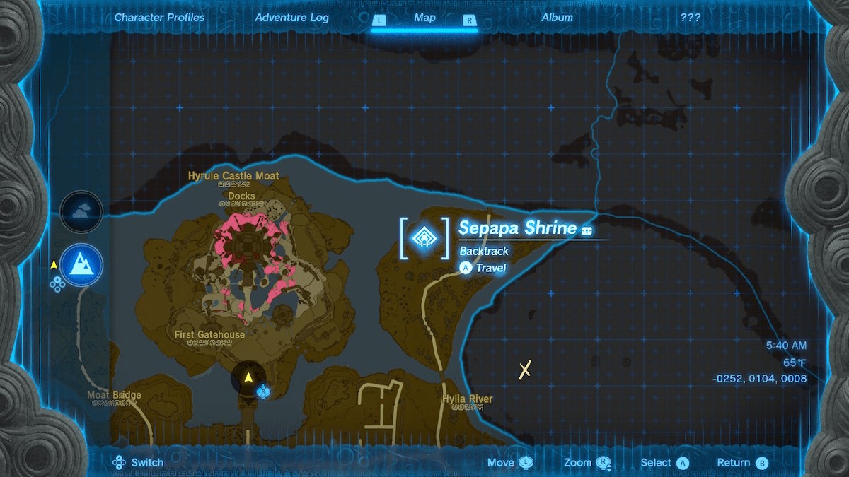 Sepapa Shrine Map 1