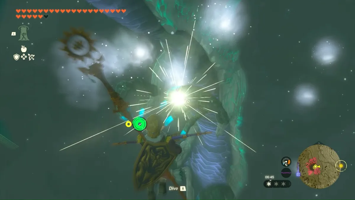 Shooting Naydra's Claw Zelda Tears Of The Kingdom For The White Sword Of Sky Break. 
