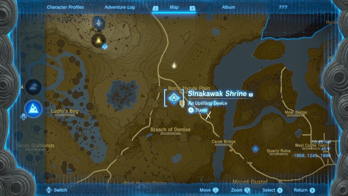 Sinakawak Shrine Map 1