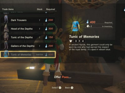 Tunic Of Memories Tears Of The Kingdom