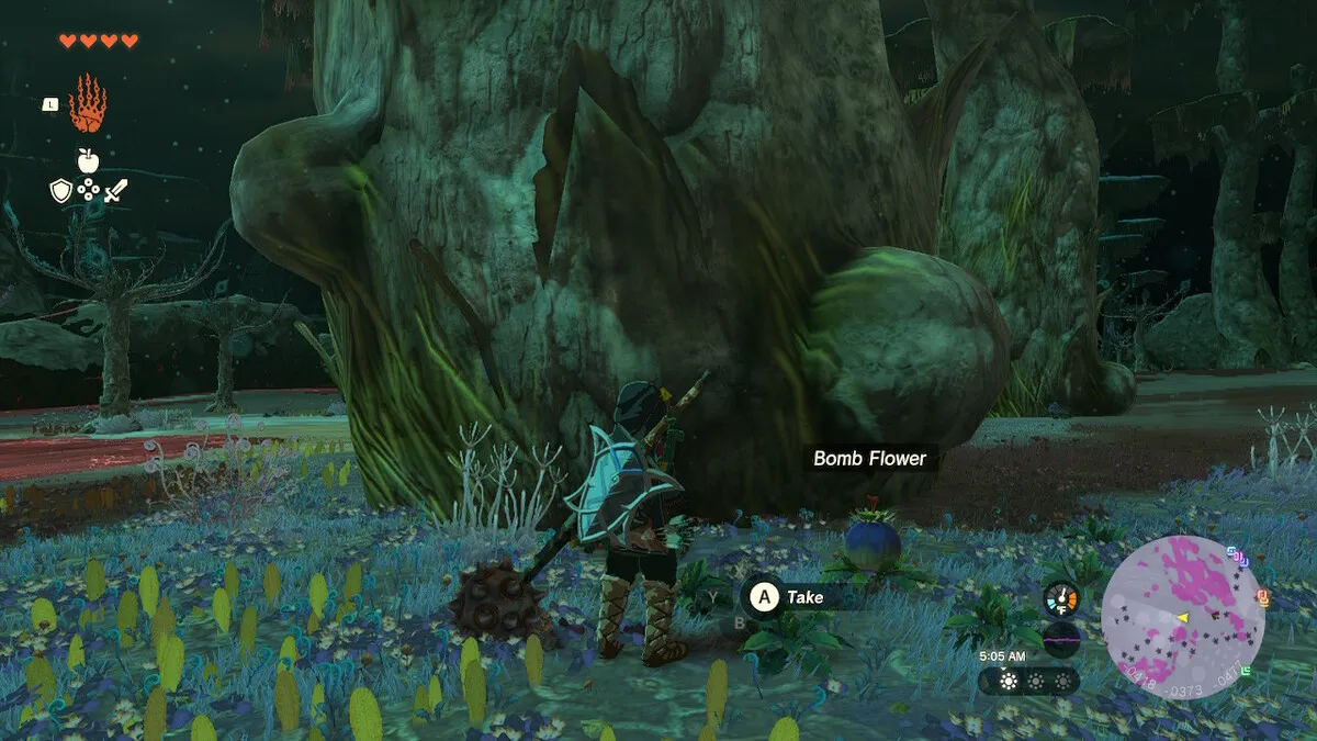 Zelda Tears Of The Kingdom Farm Bomb Flowers