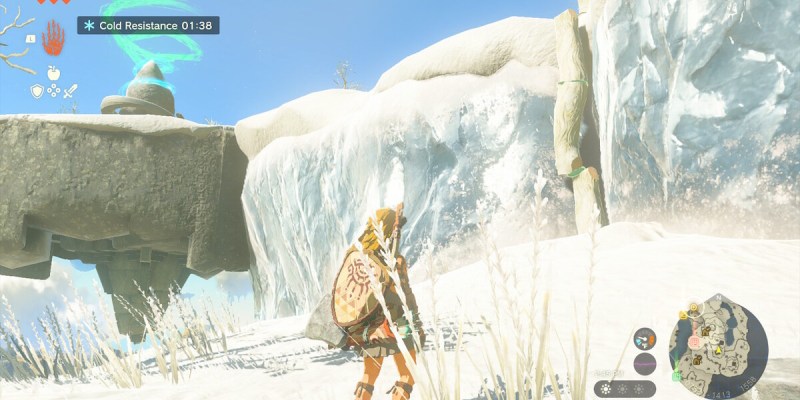 Zelda Tears Of The Kingdom Great Sky Island Ice Mountain Shrine