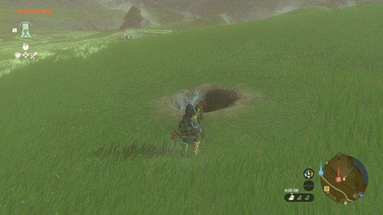 Climbing Gear Location In Tears Of The Kingdom Hole