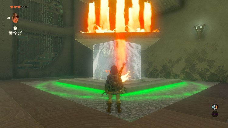 Плита огня и льда большая прижимная плита