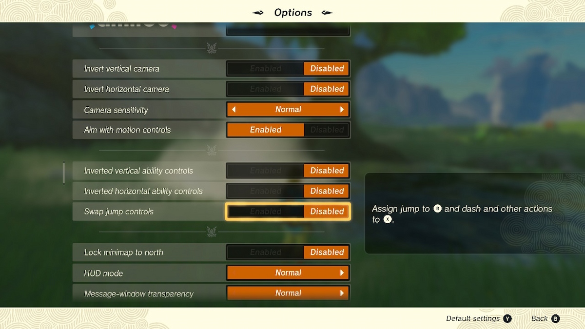 How To Change Controls In Tears Of The Kingdom Settings