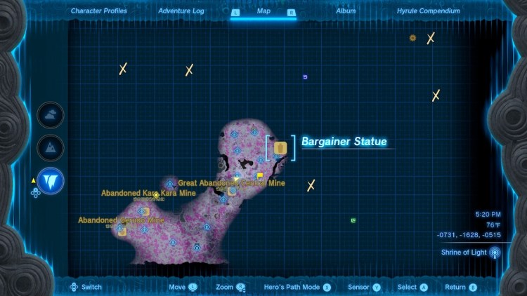 Как получить Tunic Of The Depths In Tears Of The Kingdom Totk Map