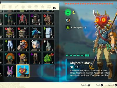 Tears Of The Kingdom Majora's Mask Inventory Screen