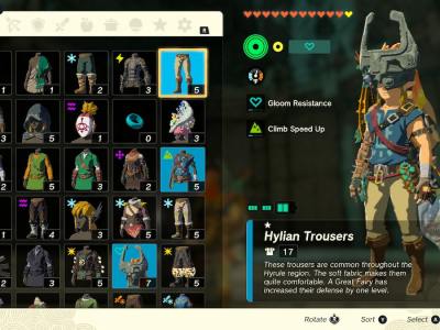 Tears Of The Kingdom Midna's Helmet Inventory Screen