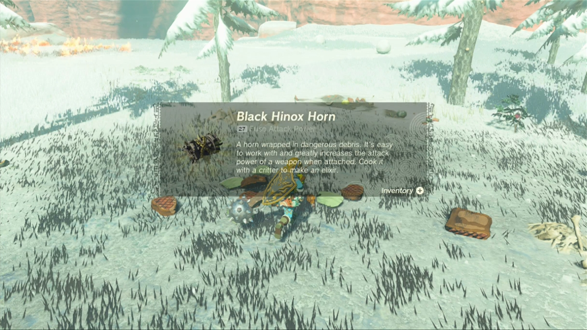 Totk Black Hinox Hunting Guts Horn Toenails