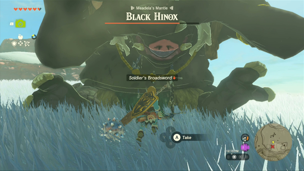 Totk Black Hinox Necklace Of Weapons