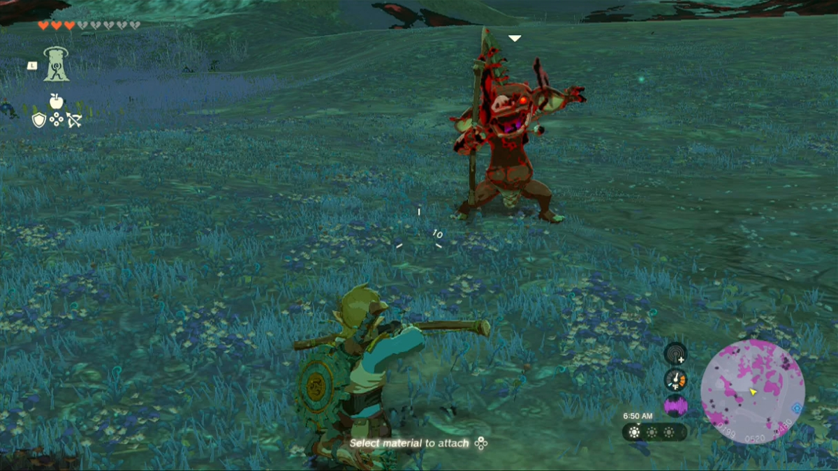 Totk Bows Aiming At A Bokoblin With A Bow