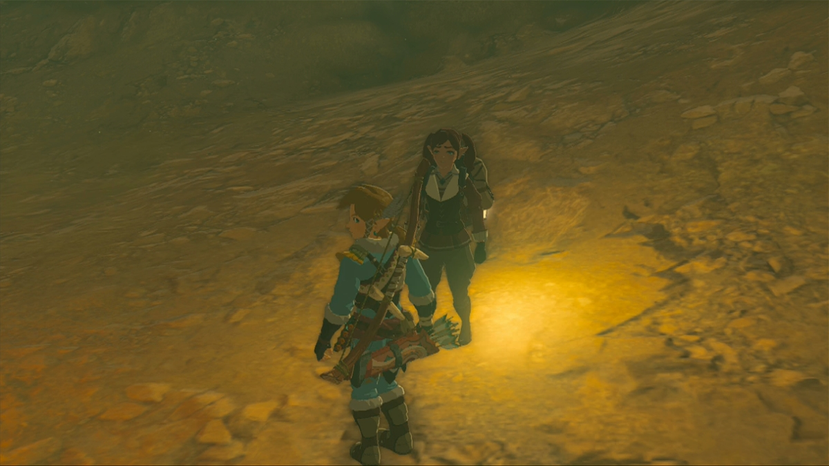 Totk Child Leviathan Meeting Loone In Gerudo Great Skeleton Cave