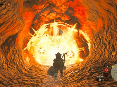 Totk Simmerstone Springs Gorko Tunnel Yunobo Eliminating Rock Obstruction