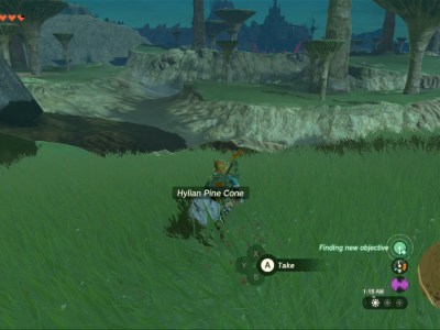 Totk White Goats Hylian Pinecone Trail Through Grass