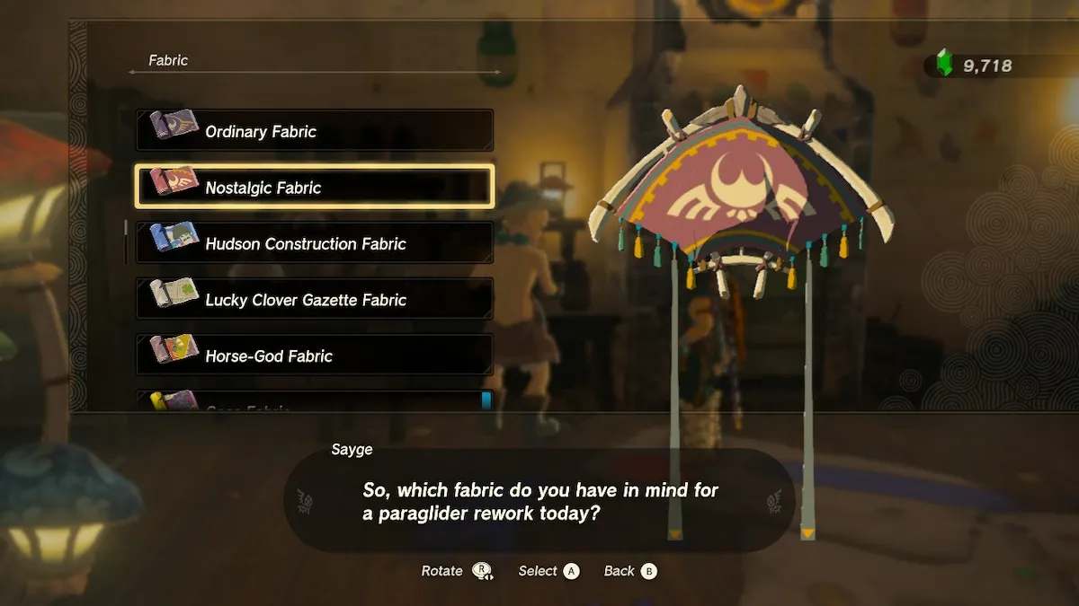 Where To Find Botw Paraglider Fabric In Tears Of The Kingdom Totk