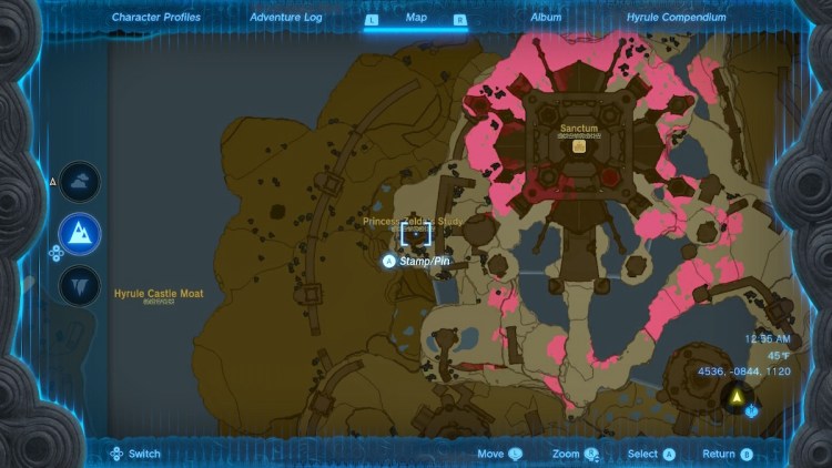 Где найти лук королевской гвардии Tears Of The Kingdom Map