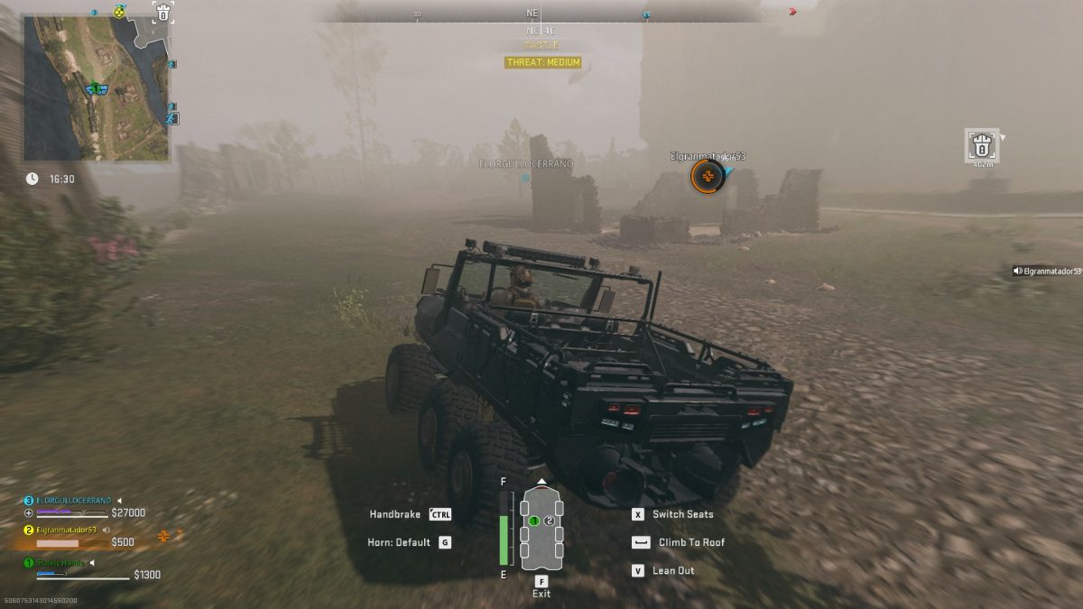 How to call in our LTV vehicle drop behind the castle in Vondel