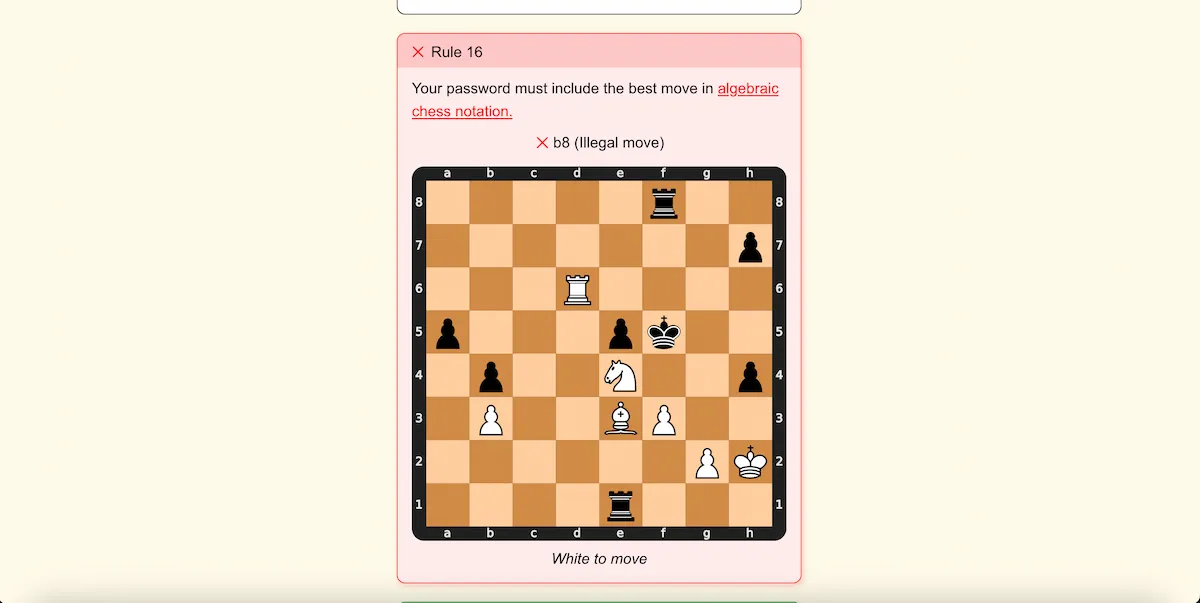 Best move for password game? : r/chess