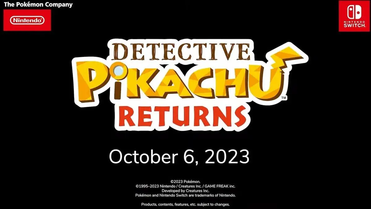 Detective Pikachu Returns Release Date