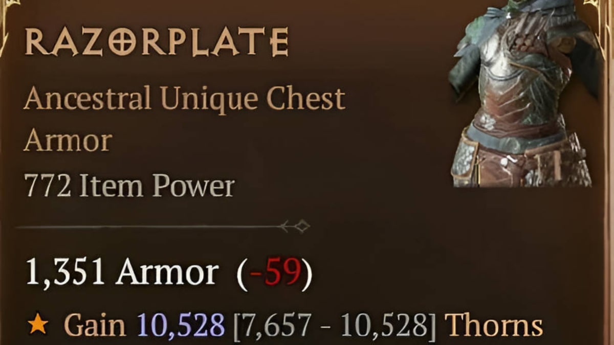 How to get Razorplate chest armor in Diablo 4