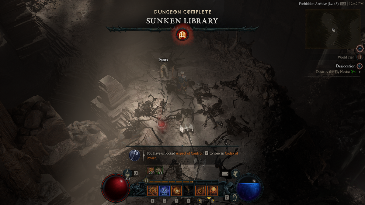 How to get Aspect of Control in Diablo 4